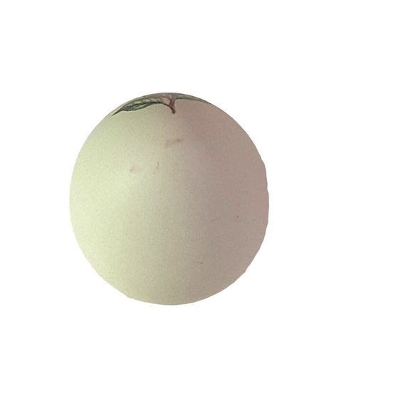 Kathy Seek Ceramic Porcelain Finch Bird Egg w/Decorative Holly Hand Painted 3.5" - Picture 6 of 6